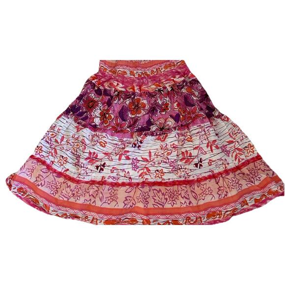 Y2K Boho Maxi Dress Women’s OS Smocked Bodice Fairy Pink Hippie Festival Wedding - Picture 6 of 9